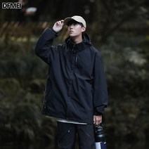 DFMEI 남성 바람막이 반하이넥 소프트쉘 카고자켓 야상 등산복