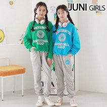 주니걸즈 더블류배색 상하세트