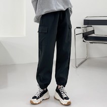 쏘옷 여성용 윈터 기모 바스락 카고 트레이닝 조거팬츠