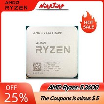 AMD-Ryzen 5 2600 R5 3.4 GHz 게이밍 젠 0.012 6 코어 12 스레드 65W CPU 프로세서 YD2600BBM6IAF 소켓 AM4 라이젠 중고 씨피유 쿨러, 단일모델명/품번