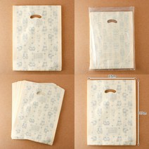 100P 베이지 양장비닐봉투 색깔봉투 칼라봉투