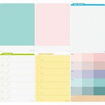 포코스 나노패드 NPL-01~06 탈부착 칼라보드 메모보드, 선택:NPL-04업무리스트, 단품