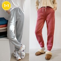 (1+1) 로우 기모 조거 팬츠 7color 기모빵빵 밴딩팬츠 빅사이즈 여성의류 트레이닝 츄리닝