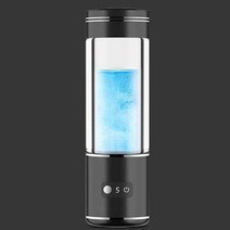 수소수제조기 USB 충전식 물 이온화 병 수소 발생기 알칼리 제조기 슈퍼 항산화 ORP 풍부한 물컵, 유럽 연합_검은색