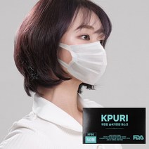 케이퓨리 덴탈 KF80 귀편한 숨쉬기편한 국산 마스크 화이트 100매