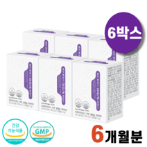 식약처인증 한국 여성 질 유래 유산균 프로바이오틱스 프로바이오스틱 아연 셀레늄 비타민D 식물성 캡슐 50억 마리 보장 락토바실러스 살리바리우스 퍼멘톰 플란타룸 장건강 효소 락타아제, 6박스