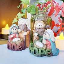 천주교 가톨릭 구유 노엘 소망 거실 책상 소품 탁상용인형 축복, 색상