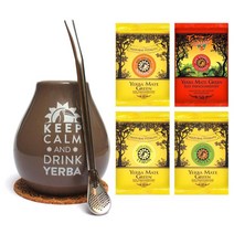 메이트 그린 머그 세트 | 티 스타터 커피 대안 세라믹 