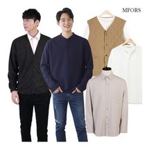[엠포르스] 깔끔한 남자 봄코디 남자티셔츠 니트가디건 슬랙스 면바지 맨투맨 패딩조끼 (MLE484)