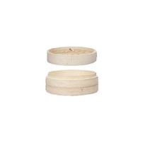 ST SHOP 홈 6/7/8 인치 대나무 찜기 - 고전적인 전통 디자인 - 건강한 요리 - 만두 야채 닭고기 생선에 적합 - Steam Basket, 20cm 8in, 나무