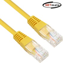 NETmate NMC-U510Y CAT.5E UTP 다이렉트 케이블(옐로우) 10m