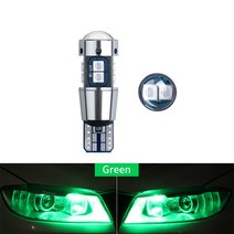 2pcs T10 W5W Canbus LED Bulb 10SMD 3030 Super Bright Car Wedge Parking Light Reading Dome Turn Singa, 05 Green