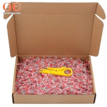방수 솔더 씰 가정용 AWG2218 100300500PCS 열 수축 슬리브 절연 전기 버트 스플 라이스 와이어 커넥터 터미널 117249, 100pcs white