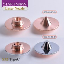 최신형 레이저 각인기 Startnow Bulge 레이저 노즐 WSX HANS Raytools 파이버 노즐 레이저 커팅 머신 헤드, 02 S32-C-15-D_08 3.0