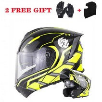 오토바이 헬멧 플립 업 Casco De Moto City 라이딩 더블 바이저 S-XXXXL 빅 사이즈 모듈러 레이싱 풀 페이스 세이프티, XXL_CHINA, Helmet with 2 Gifts5