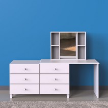 로쏘 [로쏘]서린 드레스룸 수납거울 화장대, 화이트