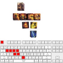 리그오브레전드 롤 키캡 세트 LOL 야스오 리신 파이크 카타리나 제드 리븐 가렌 룰루, 케일