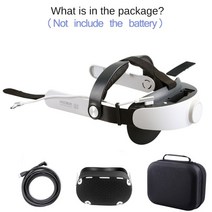 VR 글라스 AR 스마트 글라스 메타버스 kkcobvr q2 충전식 headtrap for quest 2 배터리 엘리트 halo 스트랩 컨트롤러 그립 커버 운반 가방 for 2, 씨엔, 세트 3