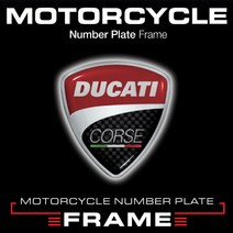 2020 두카티 바이크 번호판가드 MFMC02-2020 DUCATI 3LINE DESIGN MOTORCYCLE Number Plate Frame, D06