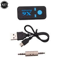 라우터 모뎀 네트워크카드 무선 블루투스 4.1 어댑터 3 인 1 USB 블루투스 수신기 3.5mm 오디오 잭 TF 카드 리더기 스피커 X6 마이크 통화 지원