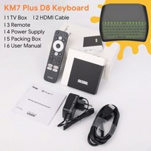 미디어박스 미디소프트 영상재생 미디어플레이어 MECOOL-KM7 플러스 TV 박스 안드로이드 11 넷플릭스 4k, 09 KM7 Plus D8_02 Eu 플러그