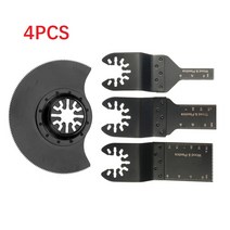 체인 금속 4Pcs/Set Oscillating MultiTool Circular Saw Blade Precision Teeth 10mm/20mm/34mm/88mm For, 해외직구