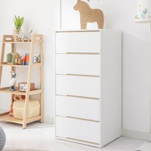 정가구 베리 5단 600 서랍장, 화이트