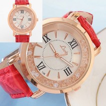 여성 손목시계 레드 여자고등학생시계 메탈손목시계 50대여성시계