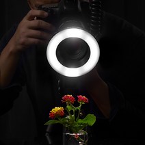 가우포토 공식정품 고독스 MF-R76 LED 매크로 링라이트 카메라플래시 스피드라이트, 단품