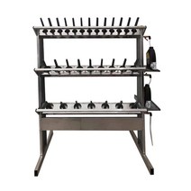 엔진 오일 잔유 회수기 폐유 수집 거치대 기름 카센터, 3단 39홀 오일 랙