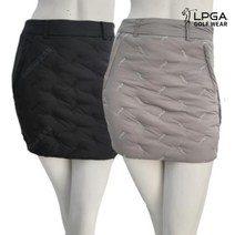 LPGA 골프 웨어 여성 겨울 방한 구스 다운 퀄팅 패딩 스커트 치마 L214CU809P