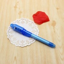 마카펜 디자인마카 마카세트 보이지 않는 잉크 펜 자외선 비밀 메시지 펜 스파이 펜 매직 보이지 않는 마, 02 Blue