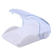dental plastic bur box 60 홀 드릴 배치 상자 구강 관리 치과 도구 치과 드릴 상자 autoclave sterilizer case, 하얀