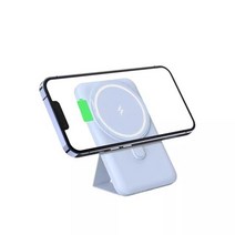 아이폰용 맥세이프 보조베터리 마그네틱 휴대용 무선 충전기 보조 삼성 외장 10000mAh, 5.Blue - 5000mAh