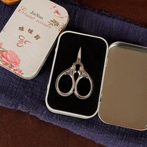 사무용가위 강아지미용 왼손잡이 귀여운 다기능 스테인레스 스틸 손 사무실 작은 숙련 된 학교 편지지 자르기 도구, 갈색