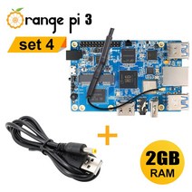 오렌지 파이 3 전원 케이블 싱글 보드 컴퓨터 2G RAM 8G EMMC Allwinner H6 WIFI BT5.0 지원 안드로이드 7.0 우분투 데비안 OS