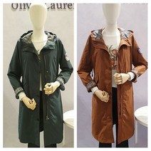 올리비아로렌 올리비아로렌 NC15 체크배색 야상 롱점퍼 VVCCLVF8311 (6876310)