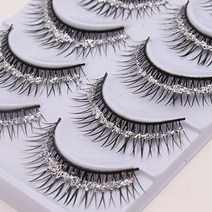 공연 셀프 속눈썹 반짝이 퍼포먼스 무대 홀로그램, 반짝이/드릴 포함, 15mm
