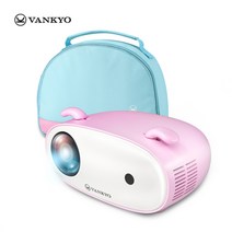 미니 휴대용 가정용 캠핑 스마트폰 빔프레젝트vankyo s240 미니프로젝터 빔프로젝터, 협력사, 분홍색, EU 플러그