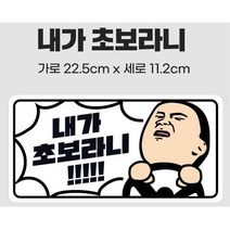 야광 초보운전스티커 자동차연수 차량용 장롱면허