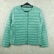빈티지프렌/ [여XL]유니클로 에메랄드컬러 다운 경량 패딩