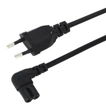 Angle EU AC 전원 코드 케이블 Schuko CEE7/16 to IEC320 C7 각도 변환기 PS4 apple TV 프린터용 연장, 0 Angled C7 plug_03 3m