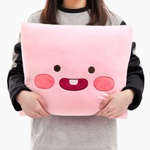 카카오 리틀프렌즈 사각쿠션 사무실 소파 차량용 말랑 쿠션, 리틀어피치
