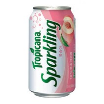 롯데 트로피카나 스파클링 복숭아 355ml x 24개, 단품, 단품