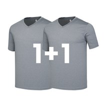 [1+1] 시원한 스판 브이넥 기능성 쿨링 반팔티셔츠 1+1판매이벤트