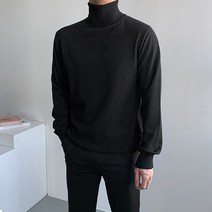 캐드 목폴라 니트 남자 목티 폴라 반목 이너 가을 겨울 옷 터틀넥 코디
