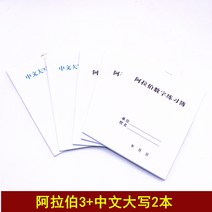 중국에서 파는 중국어 연습 자습책 회계 학생 전용 아라비아 숫자 대문자 장 카피 북 회계 장 장 아라비아 숫자 장, 아랍어 3권 + 중국어 2권