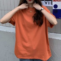 셀러허브 패션 [오노마] ONM 여대생 반팔 티셔츠 여자 데일리 캐주얼 라운드넥