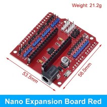 NANO V3.0 컨트롤러 터미널 어댑터 확장 보드 NANO IO Shield Arduino AVR ATMEGA328P Nano 3.0 용 간단한 확장 플레이트 전자 부품 액세서리 소스, NANO Expansion Red