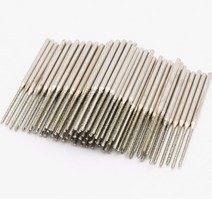 10pcs 1.0-2.5mm 드릴 비트 다이아몬드 그라인딩 헤드 버 세트 Dremel 로타리 공구 액세서리 용 연삭 도구, 04 2.35mmx1.0x15mm_01 라운드